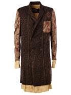 Uma Wang Embroidered Double Breasted Coat