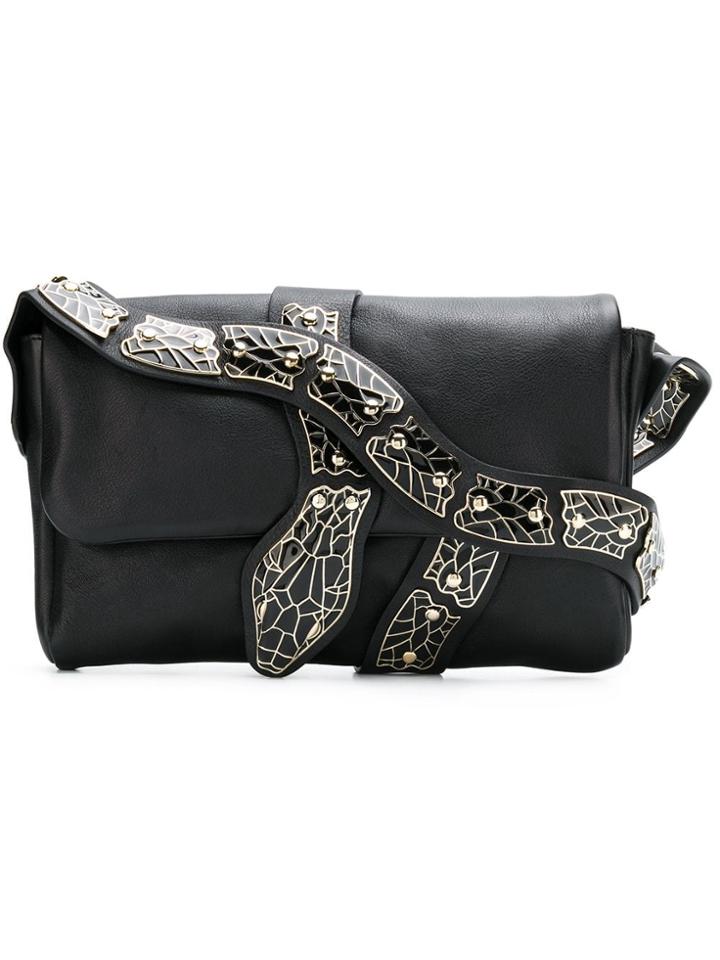 Red Valentino Red(v) Sin Shoulder Bag - Black