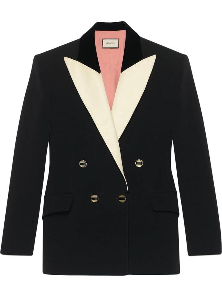 Gucci Double-breasted Tuxedo Blazer - Black