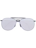 Thom Browne Mirrored Aviator Sunglasses, Adult Unisex, Size: 62, Grey, Metal (other)