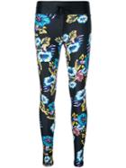 The Upside - Floral Print Leggings - Women - Polyamide - Xs, Black