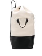 Lanvin Large Drawstring Tote - White