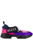 Emilio Pucci City Cross Neoprene Sneakers - Purple