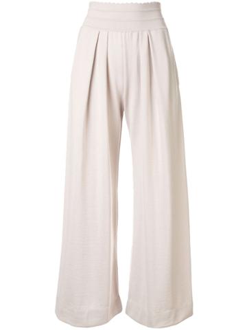 Molli Knitted Palazzo Trousers - Pink