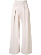 Molli Knitted Palazzo Trousers - Pink