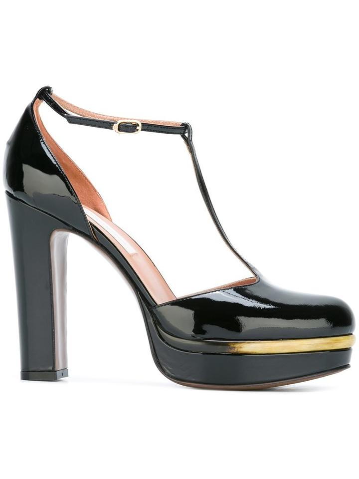 L'autre Chose Contrast Toe Pumps