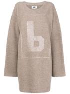 Mm6 Maison Margiela Fleece Jumper Dress - Nude & Neutrals