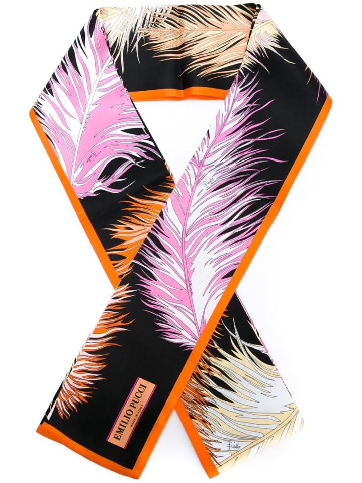 Emilio Pucci Feather Print Scarf