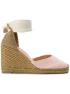 Castañer Carina Espadrille Wedges - Pink & Purple