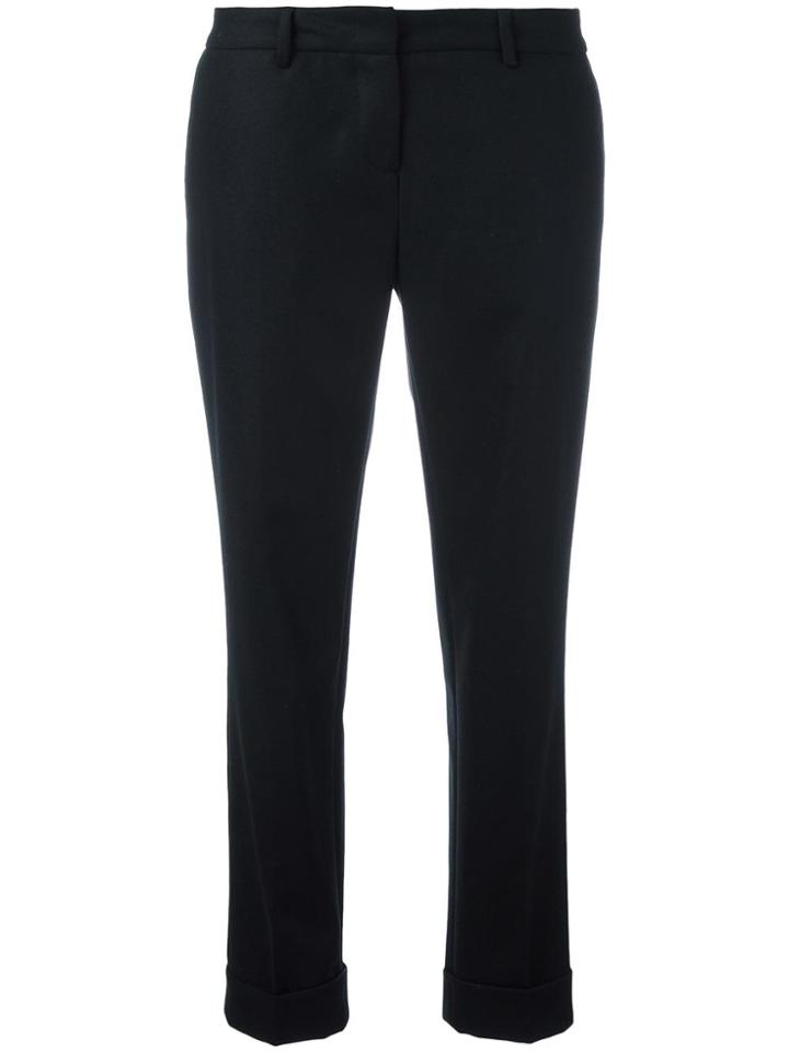 Boglioli Tailored Cropped Trousers - Black