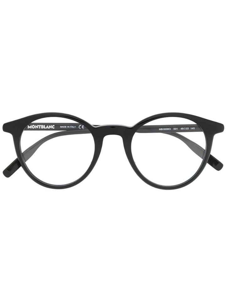 Montblanc Circle Frame Glasses - Black