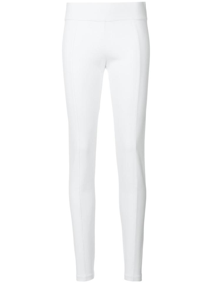 Le Tricot Perugia Classic Skinny-fit Trousers - White