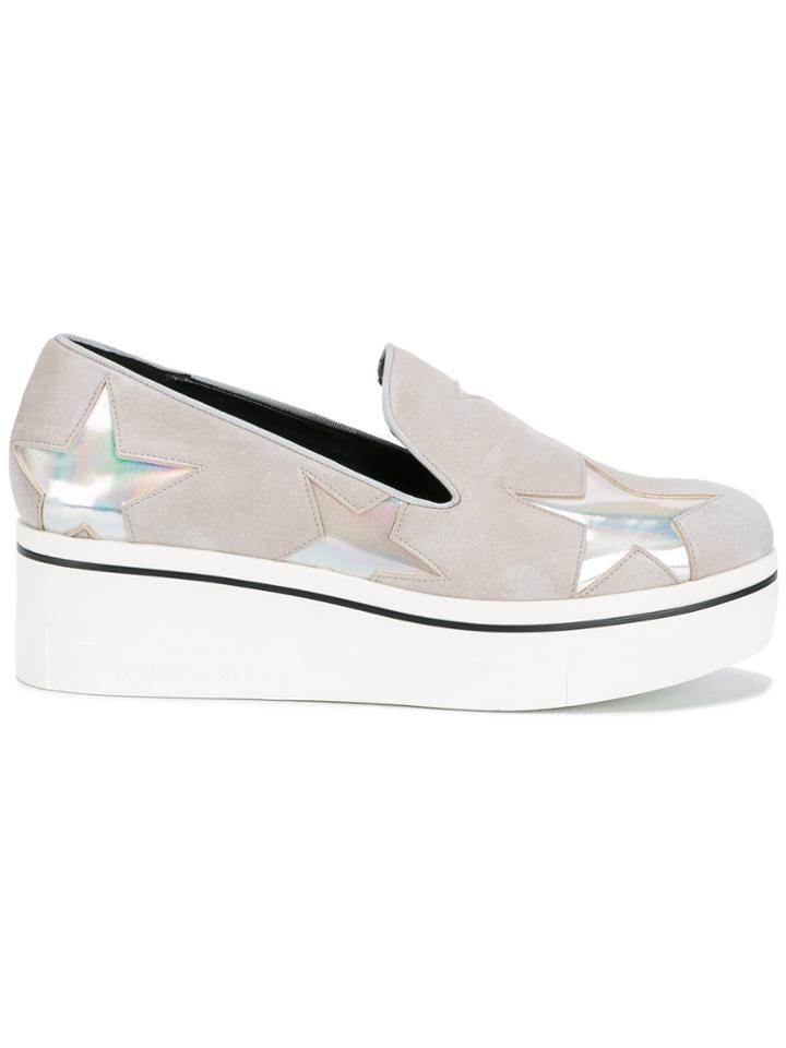 Stella Mccartney Grey Binx Slip On Flatforms