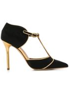 Malone Souliers By Roy Luwolt Sadie T-bar Pumps - Black