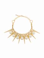 Balmain Danger Pearl Necklace - Metallic