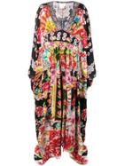 Camilla Printed Kaftan Dress - Red