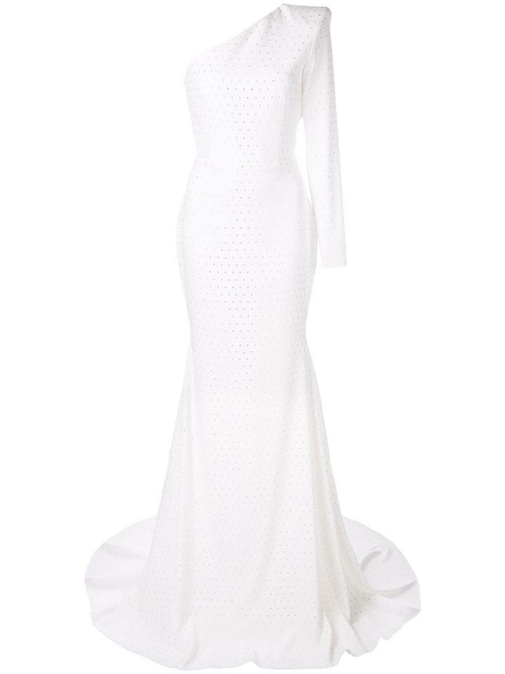 Alex Perry One-shoulder Gown - White