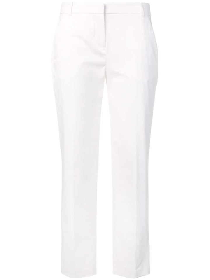 Pinko Cropped Tailored Trousers - White