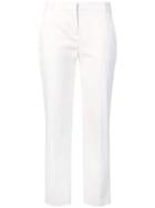Pinko Cropped Tailored Trousers - White
