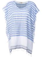 Lemlem Tie-side Tunic Top, Women's, White, Cotton/acrylic