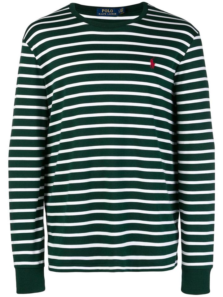 Polo Ralph Lauren Stripe Long-sleeve Sweater - Green