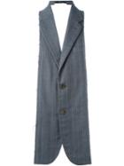 Comme Des Garçons Vintage Jacket Collar Vest, Women's, Size: Small, Grey
