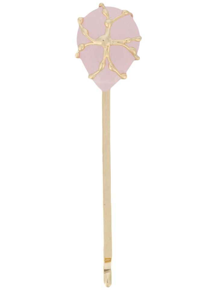 Rosantica Embellished Hairpin - Pink & Purple