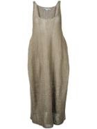 Stella Mccartney Chunky Stitch Dress, Women's, Size: 36, Nude/neutrals, Linen/flax