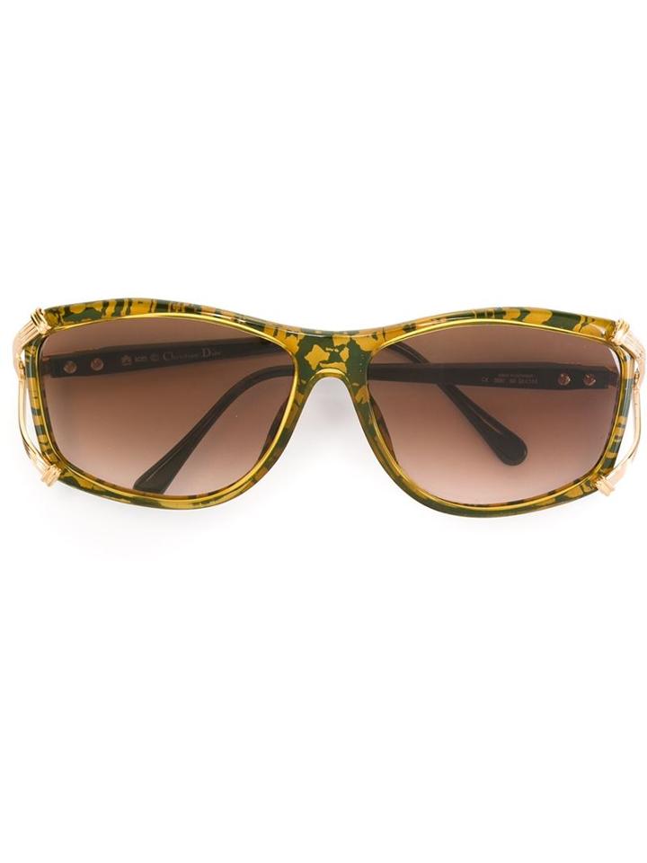 Christian Dior Vintage Square Frame Sunglasses