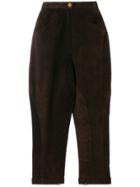 Chanel Vintage Tapered Cropped Trousers - Brown