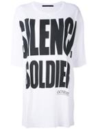 Haider Ackermann 'silence Is Golden' Oversize T-shirt - White