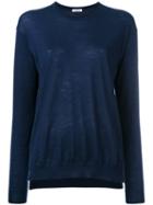 P.a.r.o.s.h. Crew Neck Sweater, Women's, Size: Xl, Blue, Cashmere