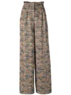 Missoni High Rise Palazzo Trousers - Brown