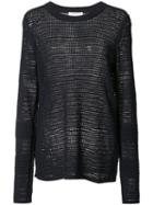 Equipment Blanket Knit Jumper, Women's, Size: Small, Blue, Cotton/linen/flax