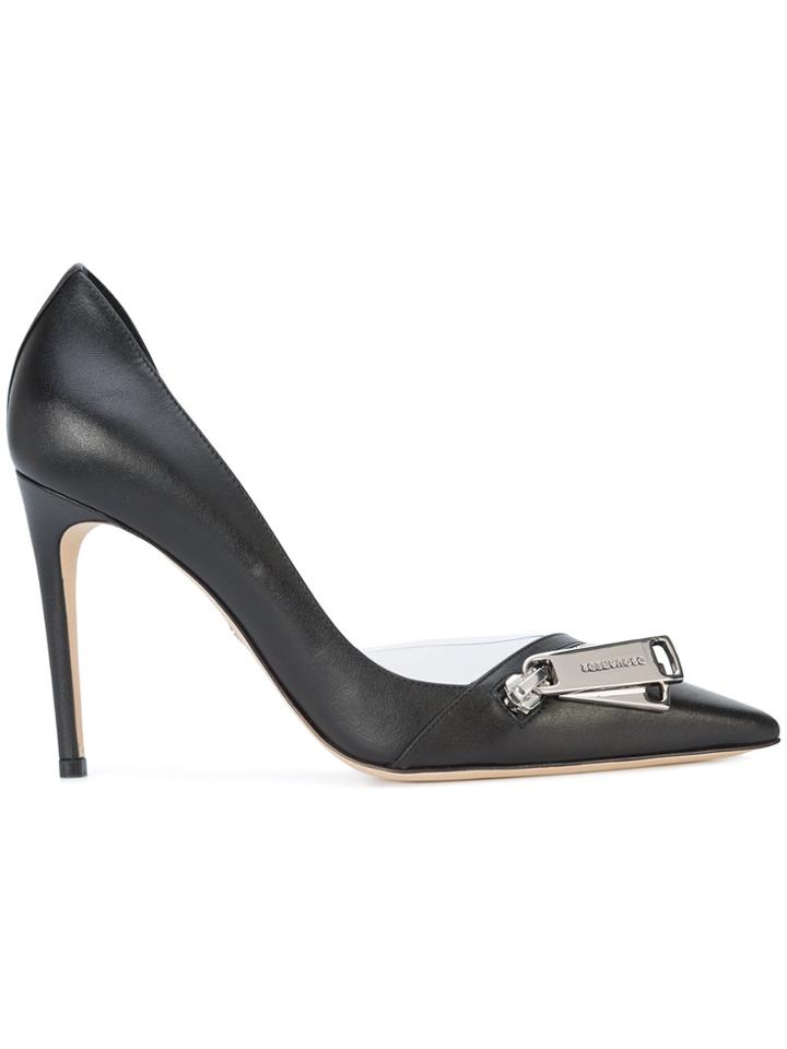 Dsquared2 Pointed Toe Zipped Pumps - Black