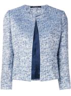 Tagliatore Tweed Jacket, Women's, Size: 48, Blue, Cupro/viscose/cotton/acrylic