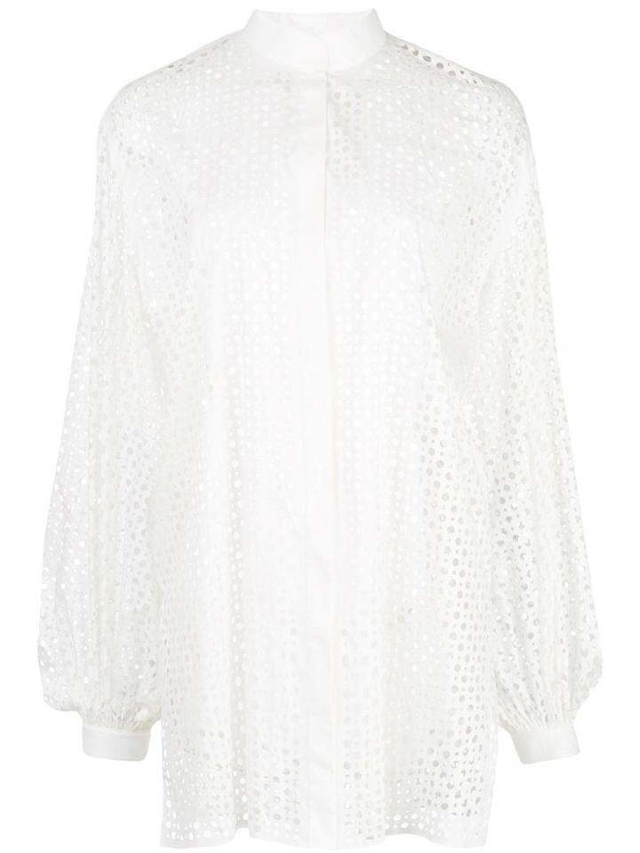 The Row Mesh Style Boxy Fit Shirt - White