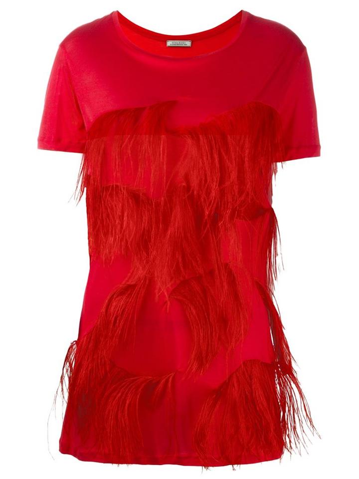 Nina Ricci Ostrich Feathers T-shirt