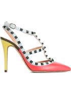 Valentino Garavani Rockstud Pumps, Women's, Size: 35.5, Red, Goat Skin/leather/metal Other