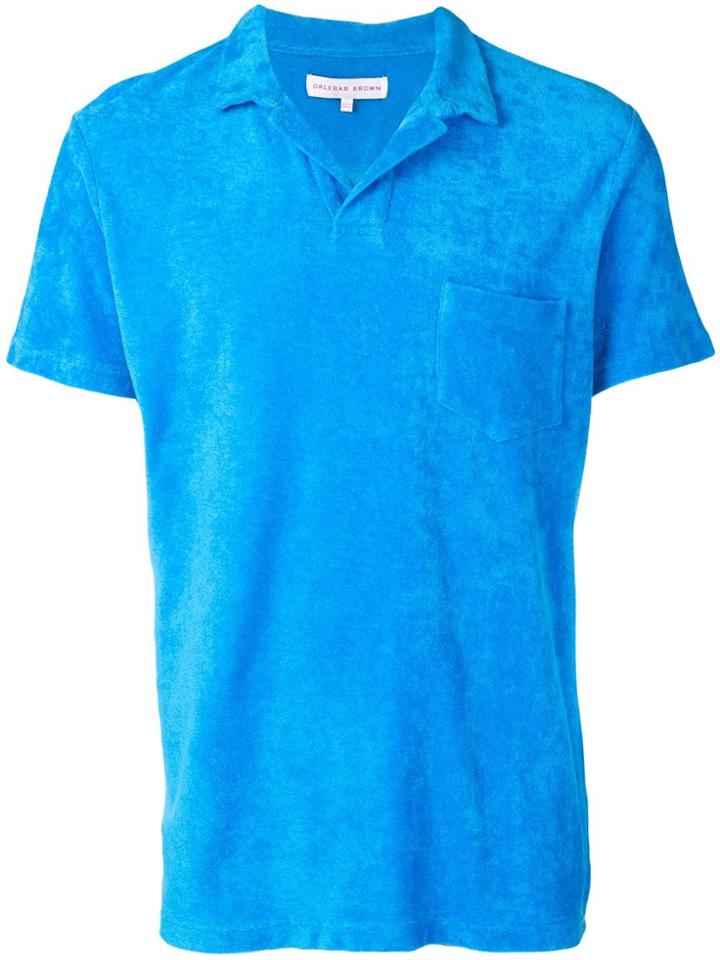 Orlebar Brown Towel Feel Polo Shirt - Blue