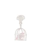 E.m. Caged Crystal Earring - Metallic