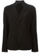 Yohji Yamamoto Frayed Blazer, Women's, Size: 2, Black, Rayon