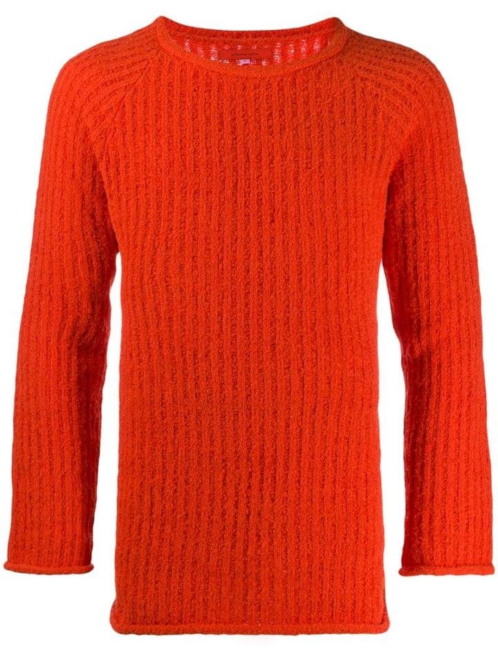 Eckhaus Latta Slouchy Knit Jumper - Orange