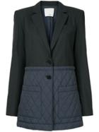 Tibi Quilted Combo Oversized Blazer - Unavailable