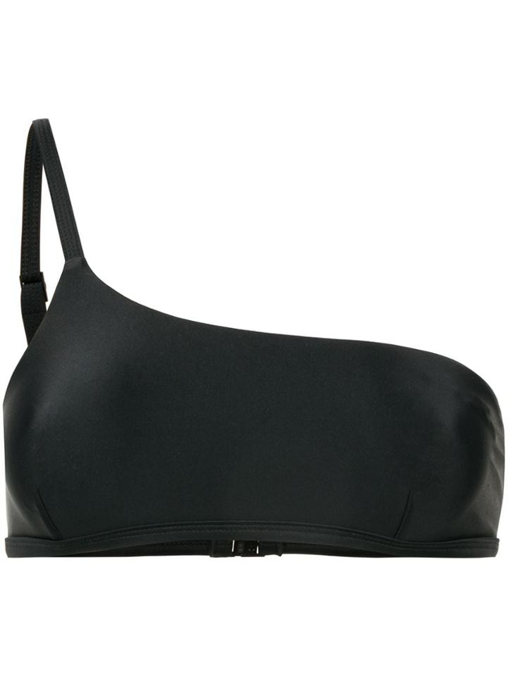 Matteau One-shoulder Bikini Top - Black