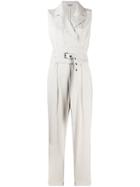 Brunello Cucinelli Belted Jumpsuit - White