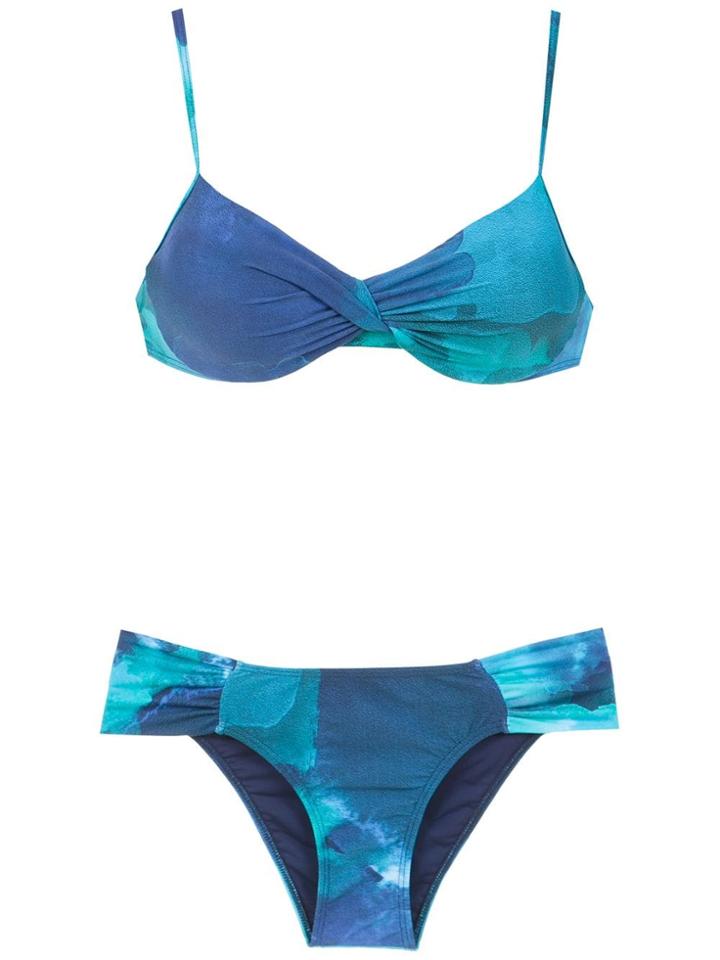 Lygia & Nanny Audrey Print Vitória Bikini Set - Blue