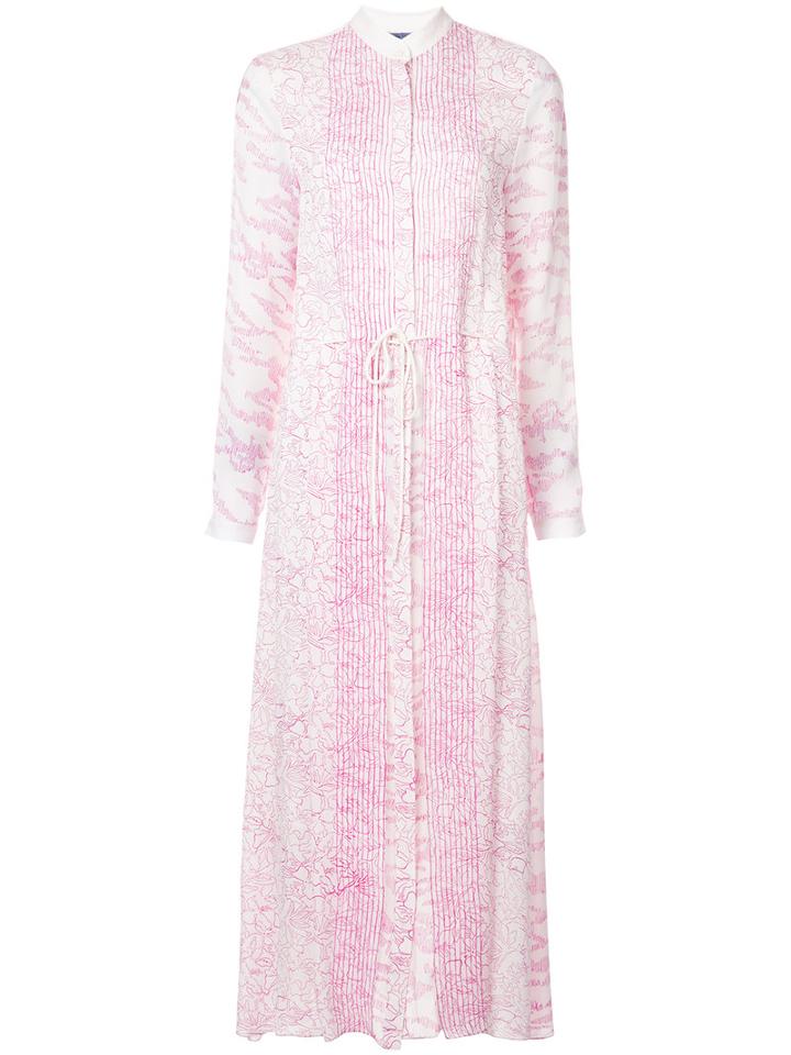 Maiyet - Patterned Maxi Dress - Women - Silk - 1, White, Silk