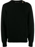 Versace Safety Pin Detail Jumper - Black