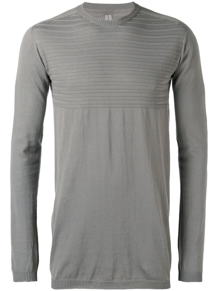Rick Owens - Pointelle Jumper - Men - Cotton - S, Grey, Cotton